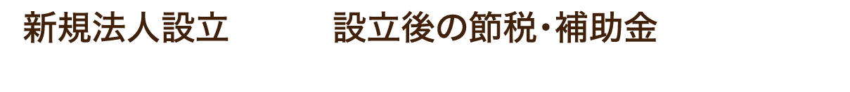 新規法人設立や設立後の節税・補助金の提案など東京都足立区で信頼できるパートナーをお探しの事業者様へ